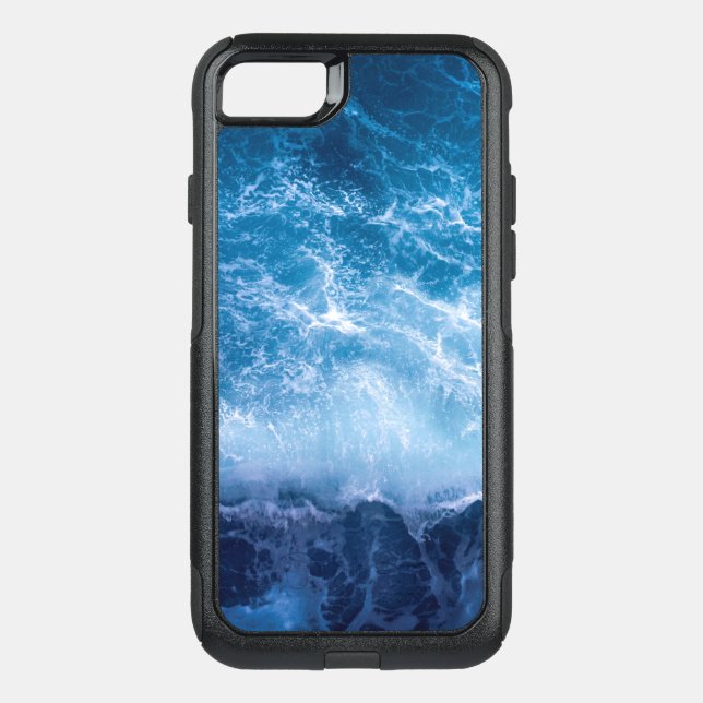 Ocean - Dark Blue Waves Otterbox iPhone Case (Back)