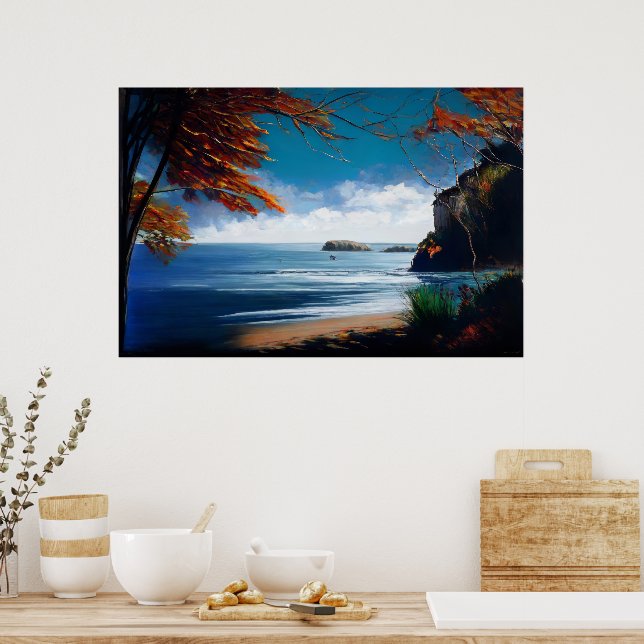 Ocean Dawn Poster (Kitchen)