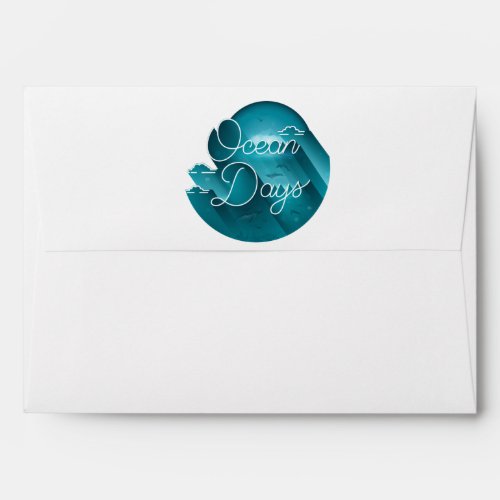 Ocean Days  Greeting Card Envelope