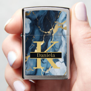 Ocean Depths: Daniela's Luminous Current Zippo Lighter