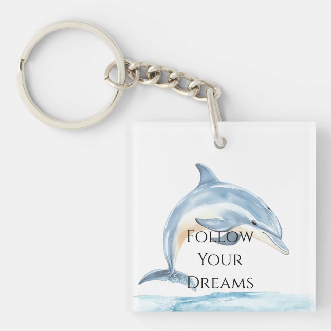 Ocean Dolphin Keychain (Front)