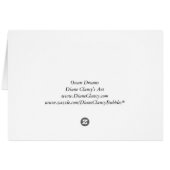 Ocean Dreams - Aqua and Violet Ocean Fantasy (Back Horizontal)