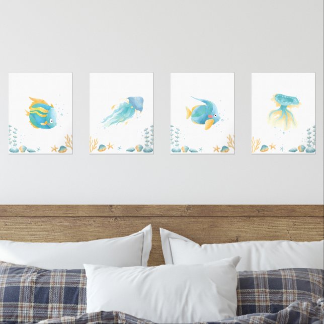 Ocean Dreams Discovery Wall Art Sets (Bedroom)