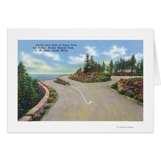 Ocean Drive Double Deck Road View Cards (Front Horizontal)