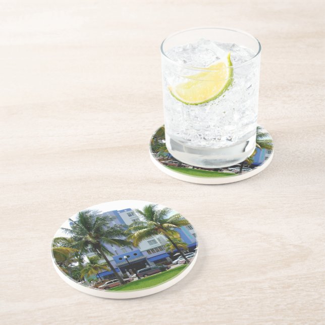 Ocean Drive Sandstone Coaster (Side)