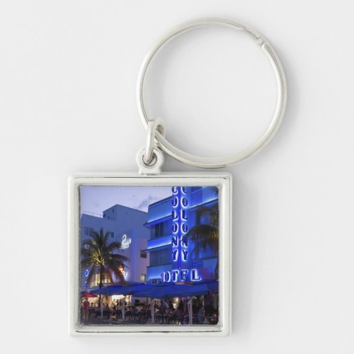 Ocean Drive South Beach Miami Beach 2 Keychain