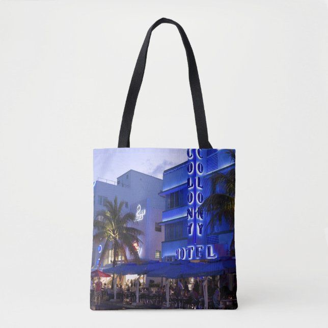 Ocean Drive, South Beach, Miami Beach 2 Tote Bag (Front)