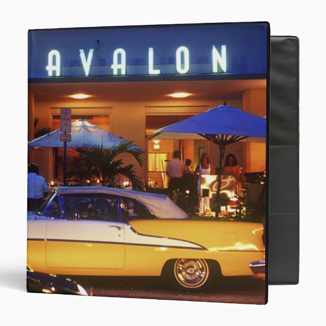 Ocean Drive, South Beach, Miami Beach, 3 Ring Binder (Front/Inside)