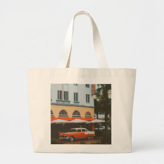 Ocean Drive, South Beach, Miami Large Tote Bag