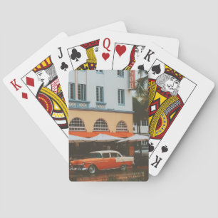 Ocean Drive, South Beach, Miami Poker Cards