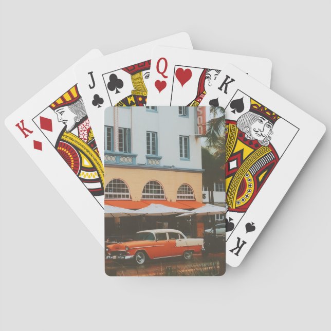 Ocean Drive, South Beach, Miami Poker Cards (Back)