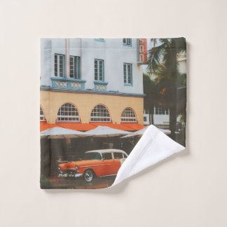 Ocean Drive, South Beach, Miami Wash Cloth