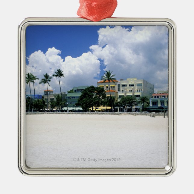 Ocean Drive, South Miam Beach, Miami - Florida Metal Ornament (Front)