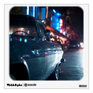 Ocean Drive vintage car Wall Decal