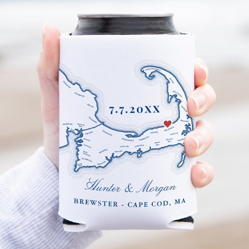 Ocean Edge Resort Cape Cod Wedding Favor Can Cooler