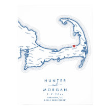 Ocean Edge Resort Wedding Navy Guest Book Poster