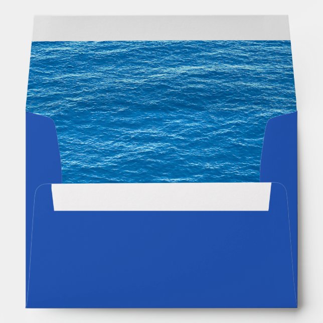 Ocean Envelope for Island or Tropical Wedding (Back (Bottom))