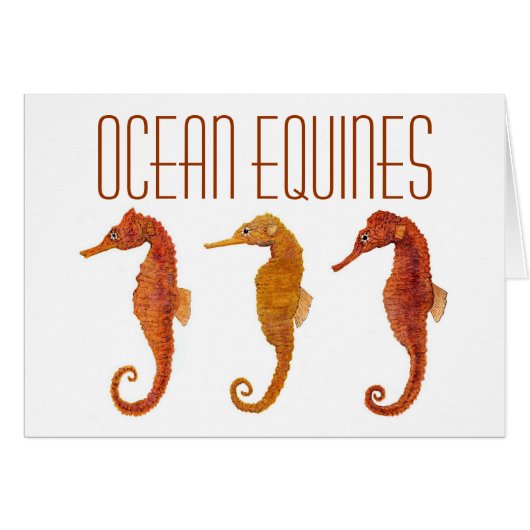 Ocean Equines Card (Front Horizontal)