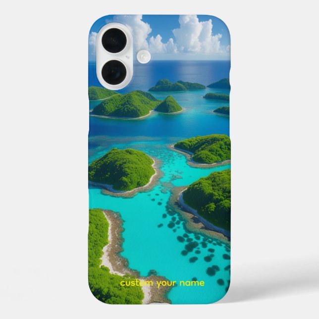 "Ocean Escape: Aerial Island Paradise  Case-Mate iPhone Case (Back)