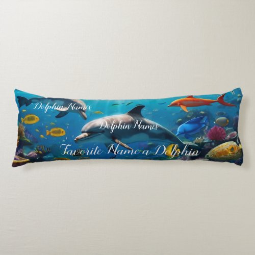 Ocean Escape _ Depicting Underwater Worlds Body Pillow