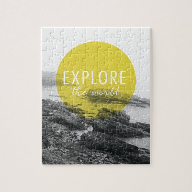 Ocean | Explore The World Quote Jigsaw Puzzle (Vertical)