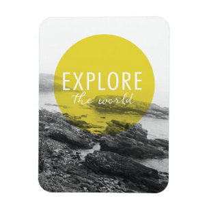Ocean Explore The World Quote Magnet