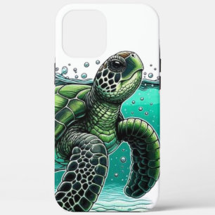 🌊 Ocean Explorer Sea Turtle 🐢 iPhone 12 Pro Max Case