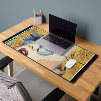 'Ocean Eyes' Painting on a  Desk Mat