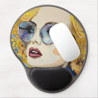 'Ocean Eyes' Painting on a  Gel Mouse Pad