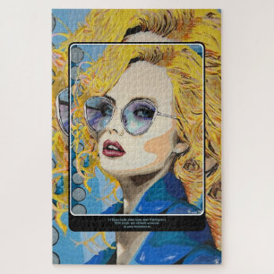'Ocean Eyes' Painting on a Jigsaw Puzzle