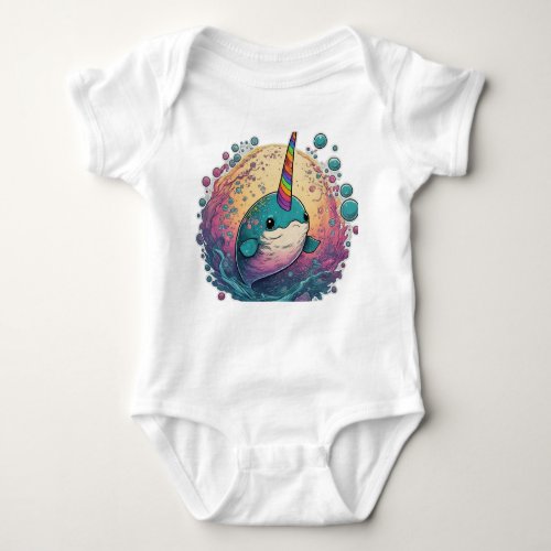 Ocean Fantasy Theme Baby Bodysuit