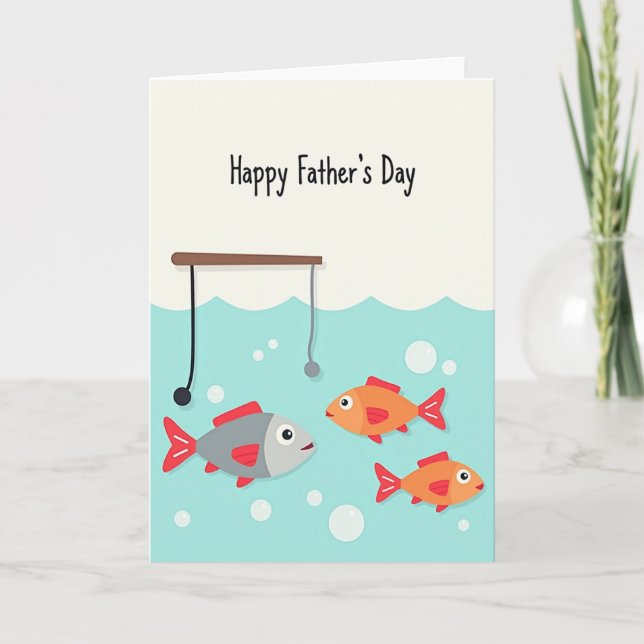 Ocean Fathers Day Scene Card (Front)