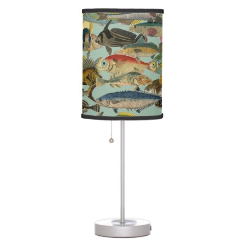 Ocean Fish Fishing Tropical Fish Exotic Colorful   Table Lamp