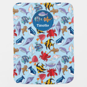 Ocean Fishes Baby Blanket