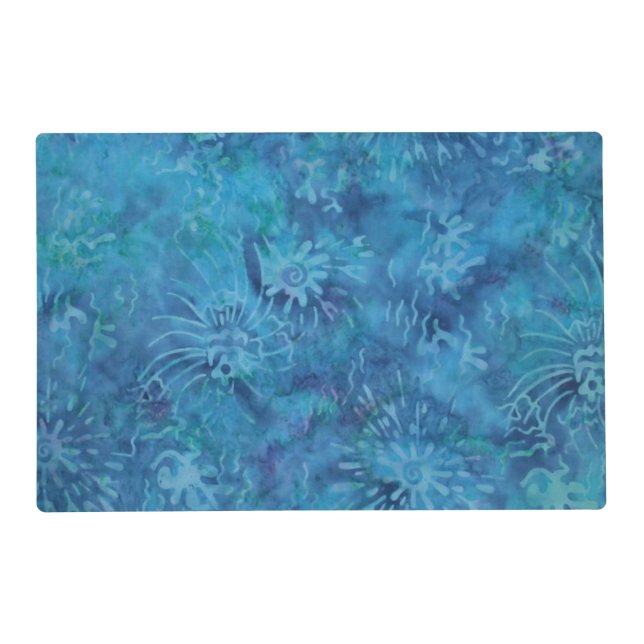 Ocean Floor Batik Placemat (Front)