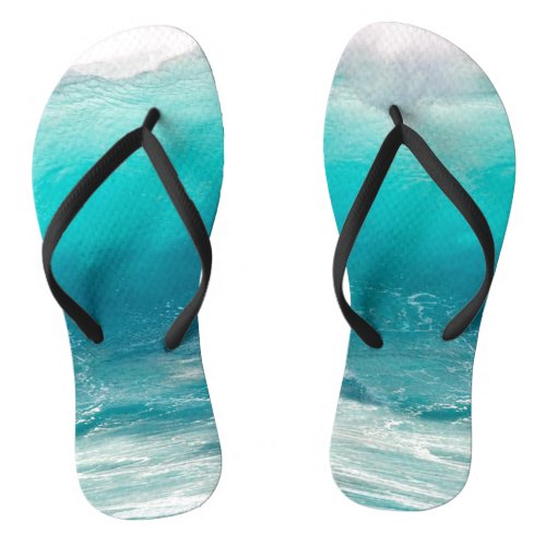 Ocean Flops Custom Surfing Wave Template Flip Flops