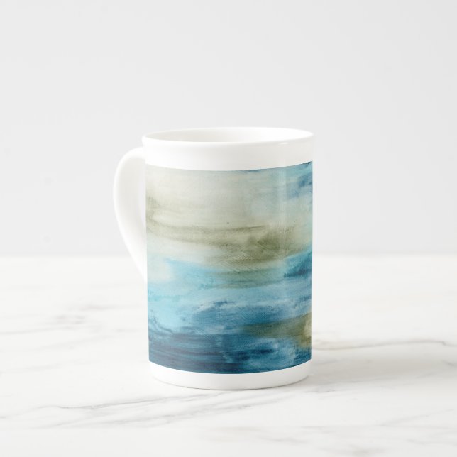 Ocean Flow II Bone China Mug (Front Left)