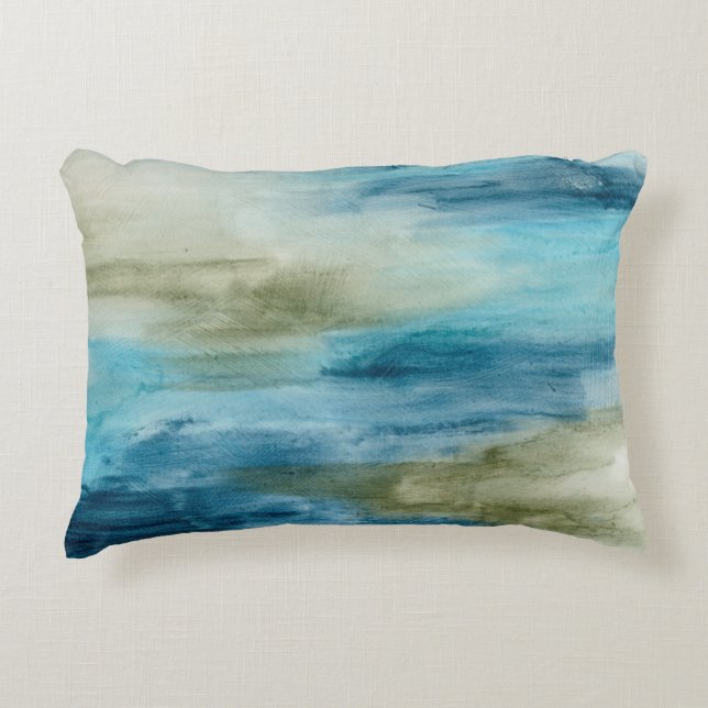 Ocean Flow II Decorative Pillow (Front)