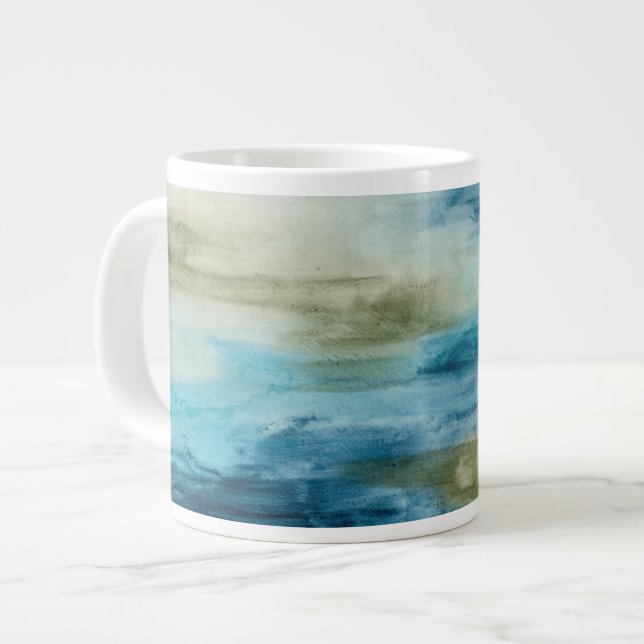 Ocean Flow II Giant Coffee Mug (Front Left)