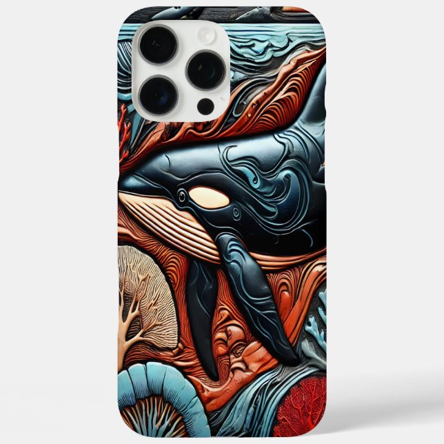 Ocean Flow: Majestic Whales Gliding Case-Mate iPhone Case (Back)