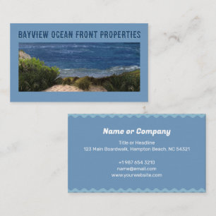Ocean Front Business Card