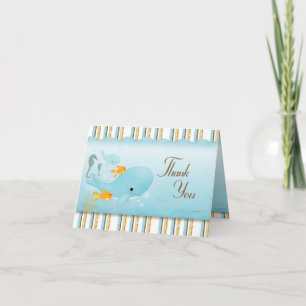 Ocean full of Thanks Letterpress Thank You Card