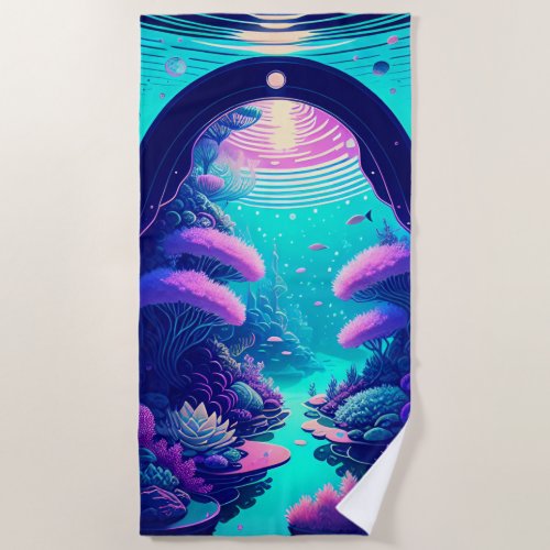 Ocean Garden Beach Towel