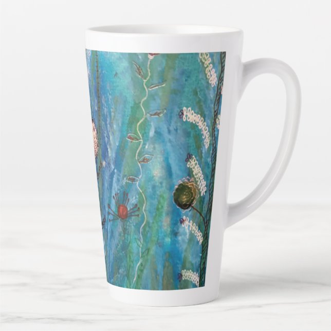 Ocean garden latte mug (Right)