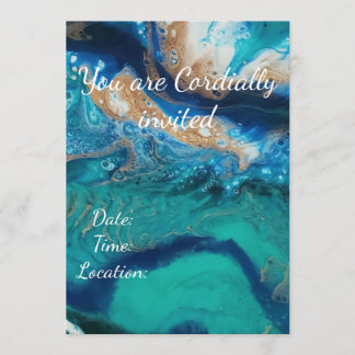 Ocean Geode Invitation