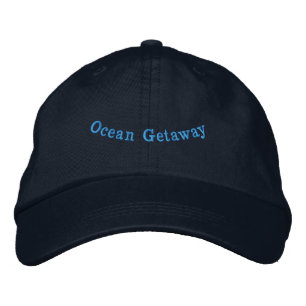OCEAN GETAWAY Travel Lifestyle-Hat Navy Color Cool Embroidered Baseball Cap