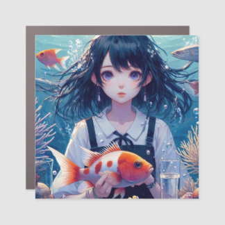 Ocean girl car magnet