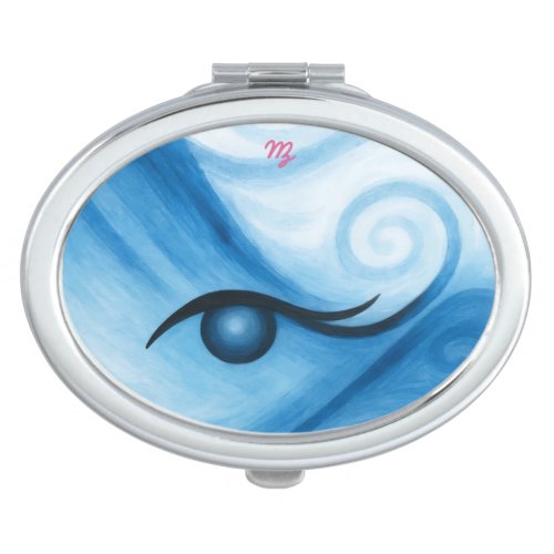Ocean girl water eye compact mirror