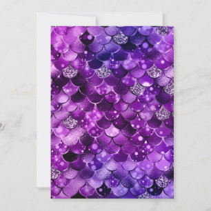 Ocean Glamour Colorful Fish Scales Pattern Thank You Card