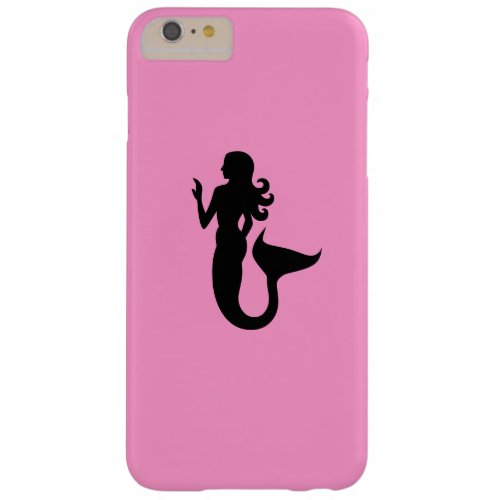 Ocean Glow_Black_on_Pink_Alluring Mermaid Barely There iPhone 6 Plus Case